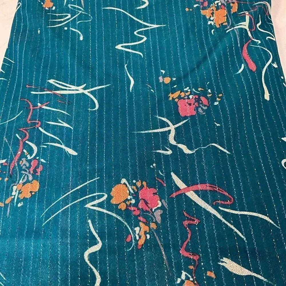 VINTAGE Semi Sheer Printed Fabric
